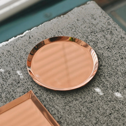 《銅のラウンドトレイ（φ75mm）つや無し｜つや有り》a.278オリジナル_2