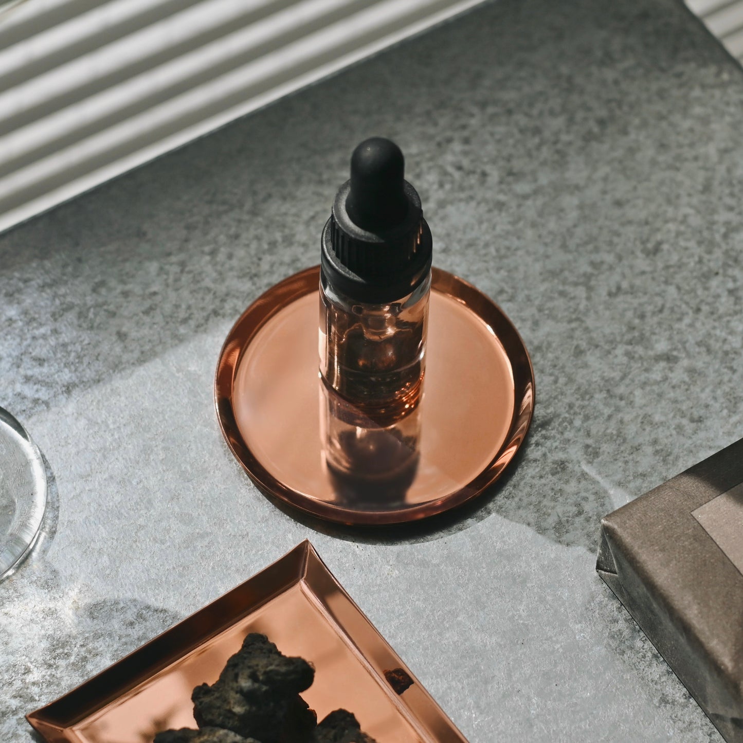 《銅のラウンドトレイ（φ75mm）つや無し｜つや有り》a.278オリジナル_2