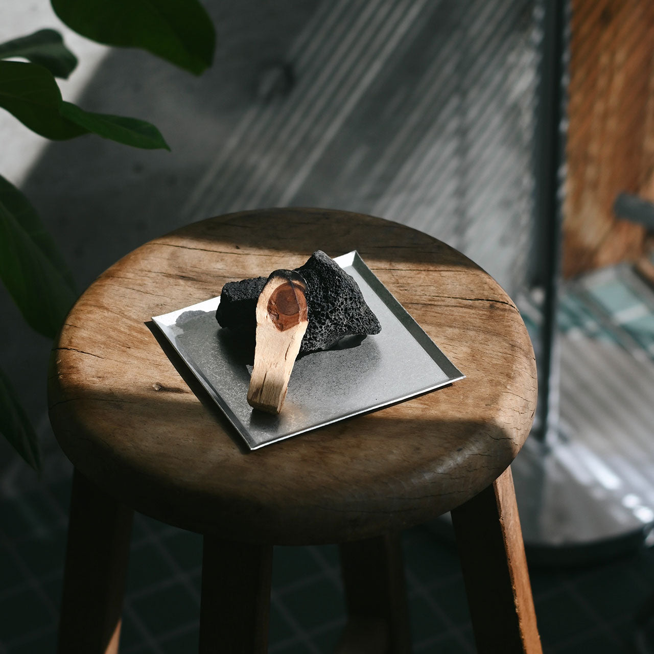 《錫のスクエアトレイ（120mm×120ｍｍ）》a.278オリジナル