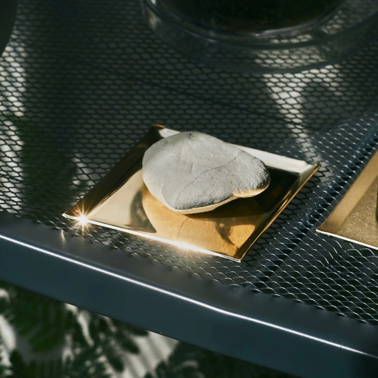 《真鍮のスクエアトレイ（75mm×75ｍｍ）つや無し｜つや有り》a.278オリジナル