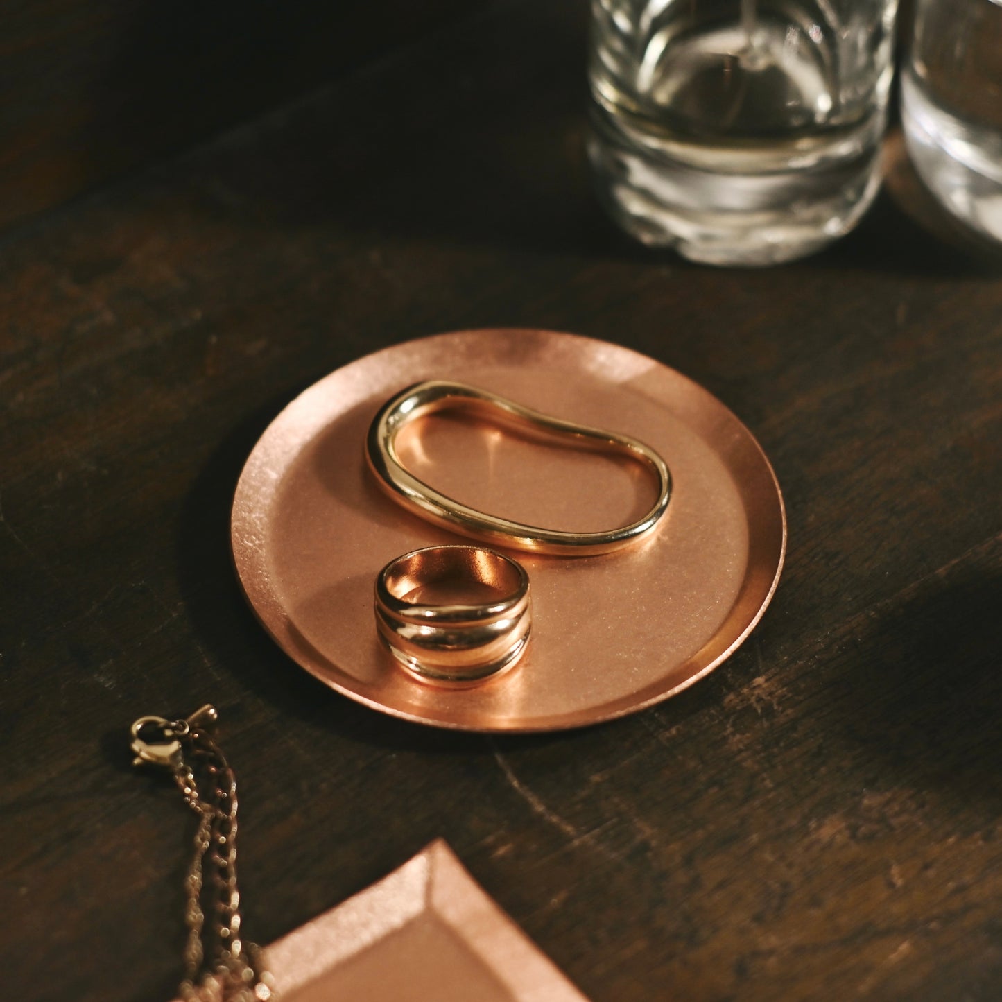 《銅のラウンドトレイ（φ75mm）つや無し｜つや有り》a.278オリジナル_2