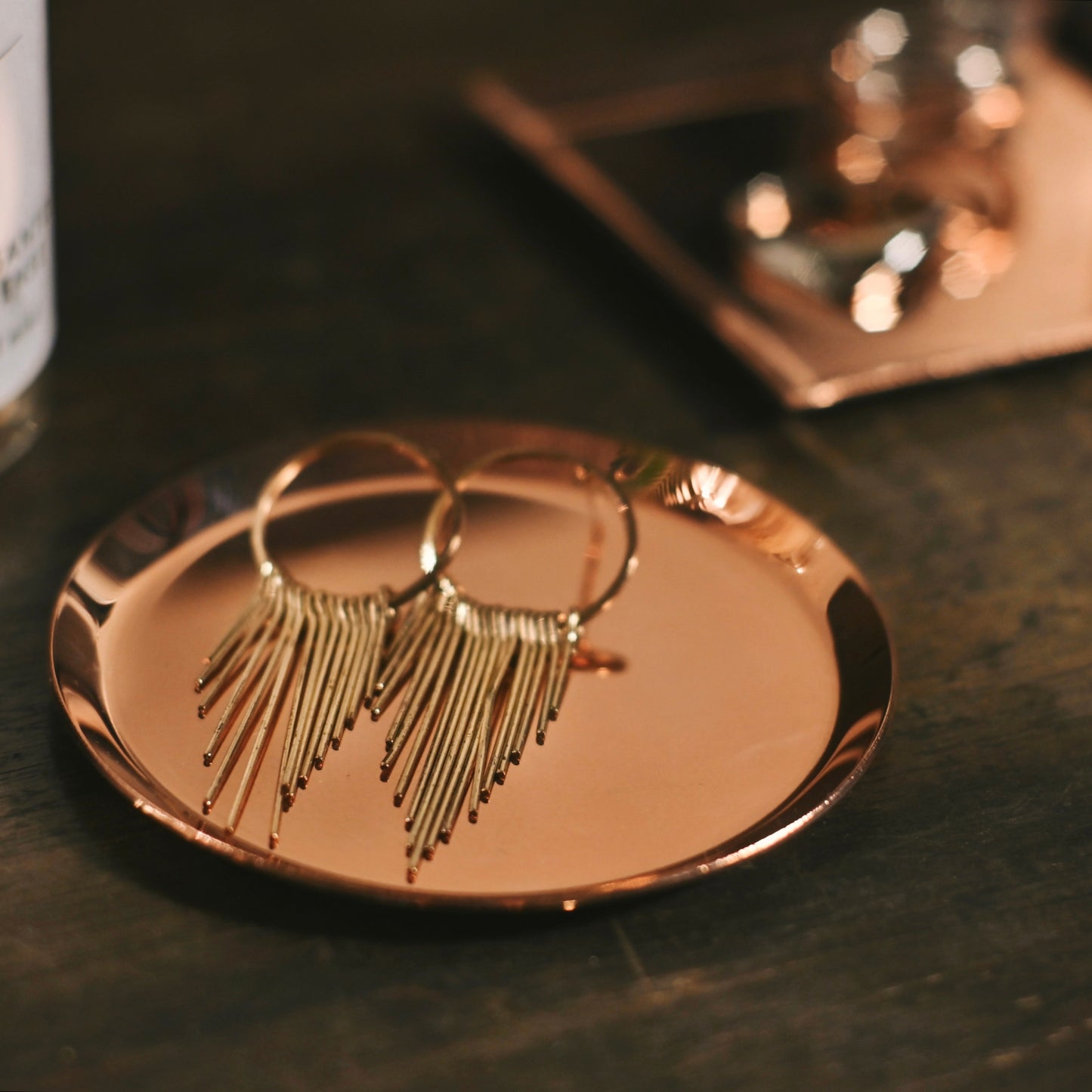 《銅のラウンドトレイ（φ75mm）つや無し｜つや有り》a.278オリジナル_2