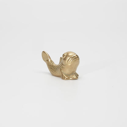 《真鍮鋳物製のペーパーウェイト＆筆置き”むつごろう”》招福 むつごろう | 銀雅堂