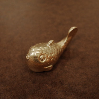 《真鍮鋳物製のペーパーウェイト＆筆置き”ふぐ”》招福 ふぐ | 銀雅堂