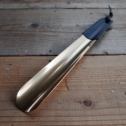 《レザー×真鍮製のシューホーン（靴ベラ）》Shoehone | Lue -handcraft