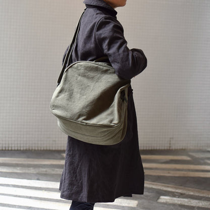 《フレンチミリタリーコットンのボストン型トート（3色）》Ride（ライド／BG294） | ateliers PENELOPE