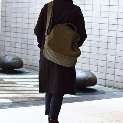 《フレンチミリタリーコットンのボストン型トート（3色）》Ride（ライド／BG294） | ateliers PENELOPE