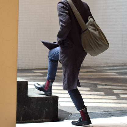 《フレンチミリタリーコットンのボストン型トート（3色）》Ride（ライド／BG294） | ateliers PENELOPE