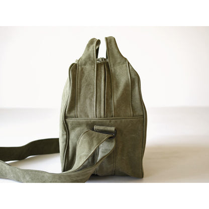 《フレンチミリタリーコットンのボストン型トート（3色）》Ride（ライド／BG294） | ateliers PENELOPE