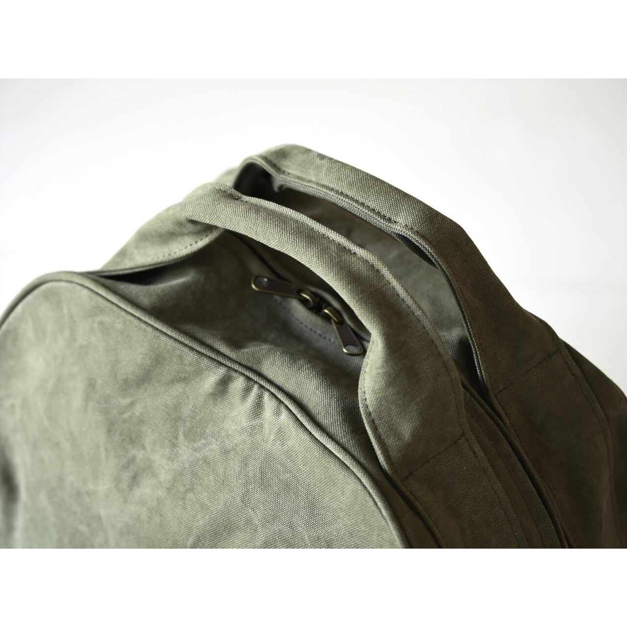 《フレンチミリタリーコットンのボストン型トート（3色）》Ride（ライド／BG294） | ateliers PENELOPE