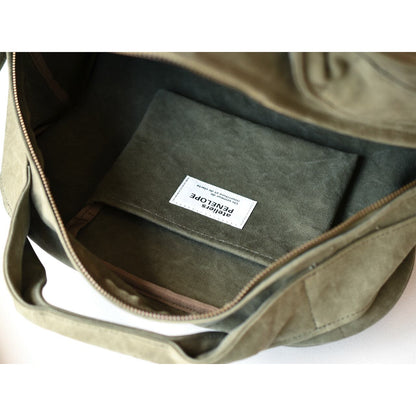 《フレンチミリタリーコットンのボストン型トート（3色）》Ride（ライド／BG294） | ateliers PENELOPE