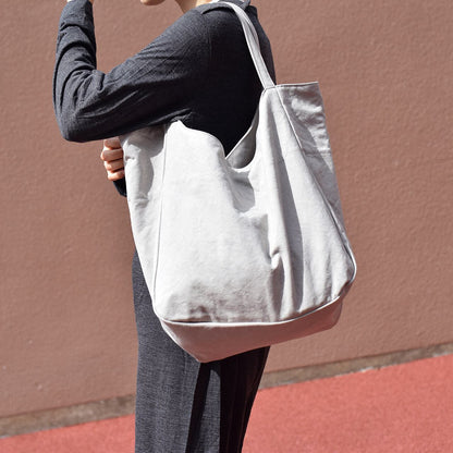 《フレンチミリタリーコットンのシンプルトートバッグ（3色）》Cecil（セシル／BG303） | ateliers PENELOPE