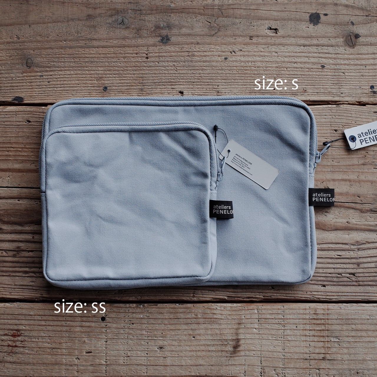 《10号帆布の小型ポーチ（S：B5サイズ）4色》Hold Pouch ホールドポーチ（S） | ateliers PENELOPE