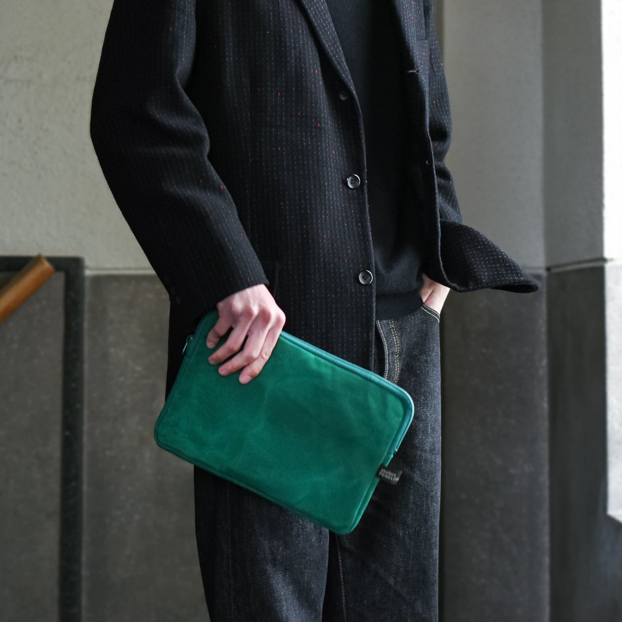 《10号帆布の小型ポーチ（S：B5サイズ）4色》Hold Pouch ホールドポーチ（S） | ateliers PENELOPE