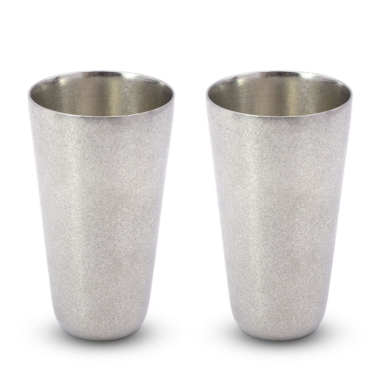 《シンプルな北欧風デザインの錫製ビアタンブラー（ペア）》Ordi ビアタンブラー ペア｜NAGAE+