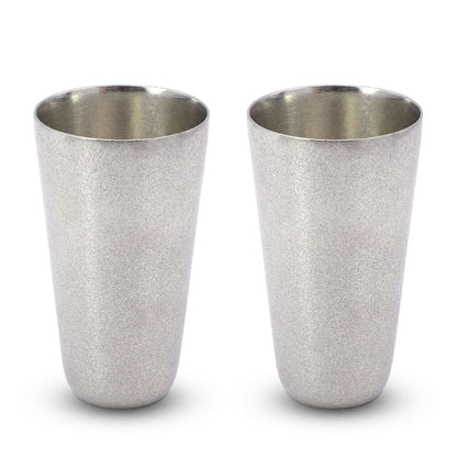 《シンプルな北欧風デザインの錫製ビアタンブラー（ペア）》Ordi ビアタンブラー ペア｜NAGAE+