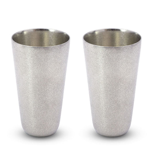 《シンプルな北欧風デザインの錫製ビアタンブラー（ペア）》Ordi ビアタンブラー ペア｜NAGAE+
