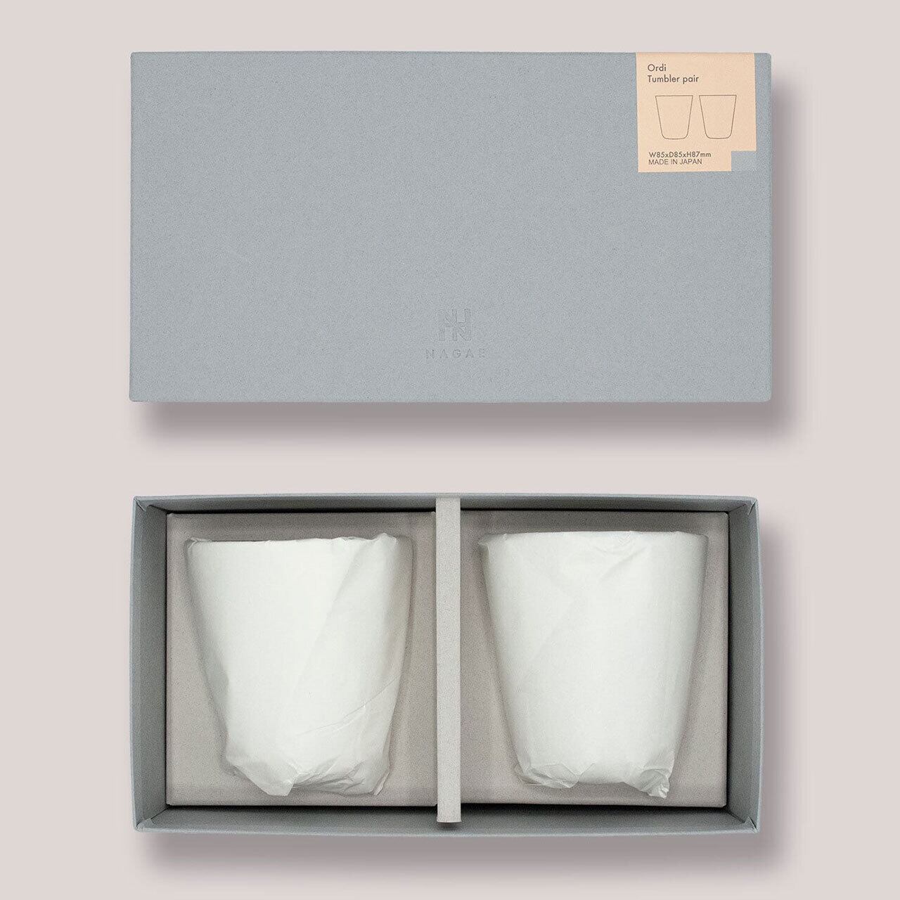 《シンプルな北欧風デザインの錫製タンブラー（ペア）》Ordi タンブラー ペア｜NAGAE+