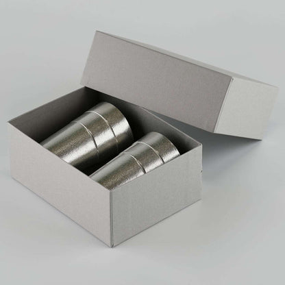 《錫（純度99.99%）の酒器・ビールタンブラー2個セット》静波 ビールタンブラー（2個セット）｜銀雅堂