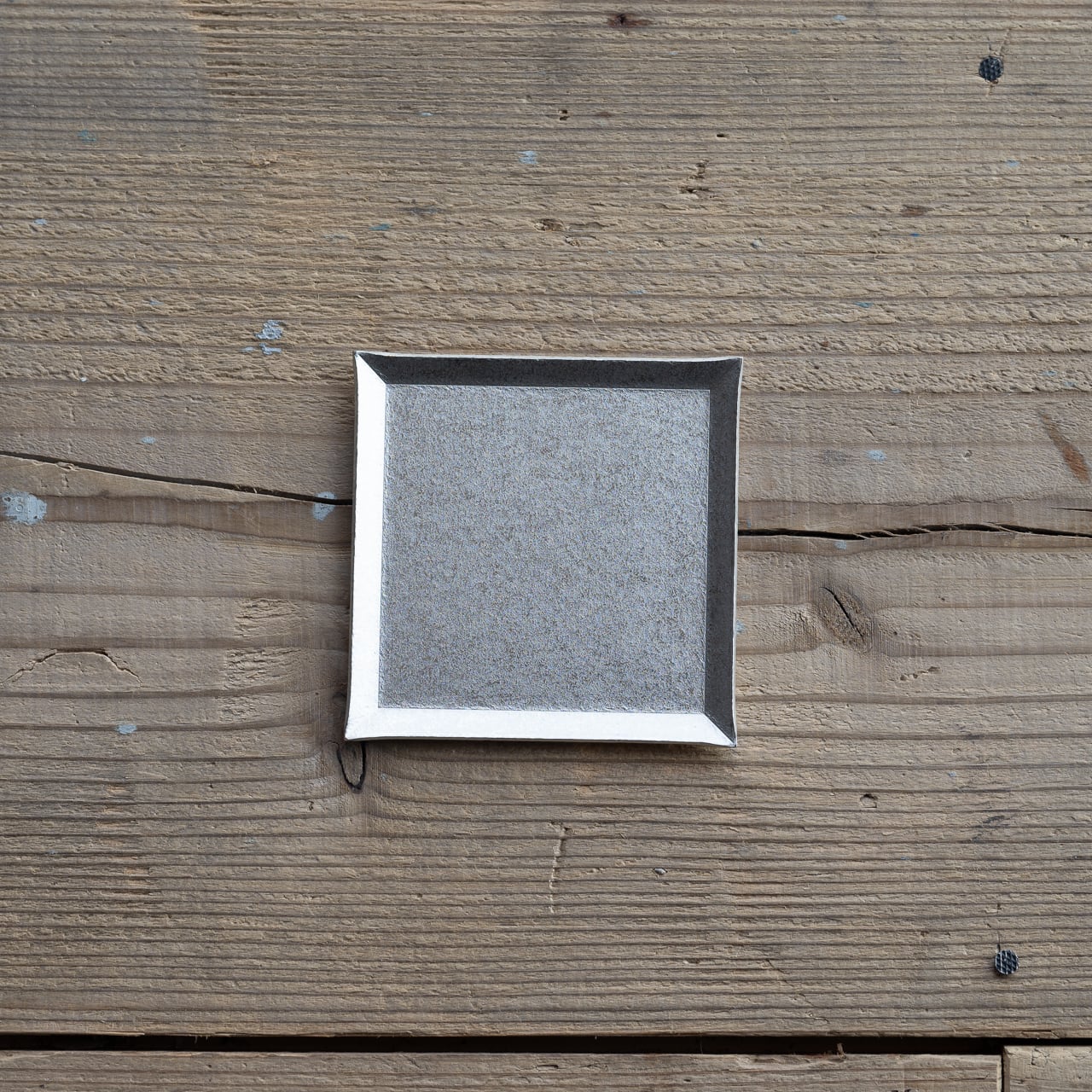 《錫のスクエアトレイ（75mm×75ｍｍ）》a.278オリジナル