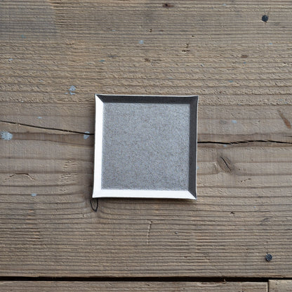 《錫のスクエアトレイ（75mm×75ｍｍ）》a.278オリジナル