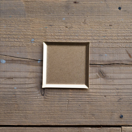 《真鍮のスクエアトレイ（75mm×75ｍｍ）つや無し｜つや有り》a.278オリジナル