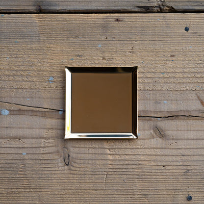 《真鍮のスクエアトレイ（75mm×75ｍｍ）つや無し｜つや有り》a.278オリジナル