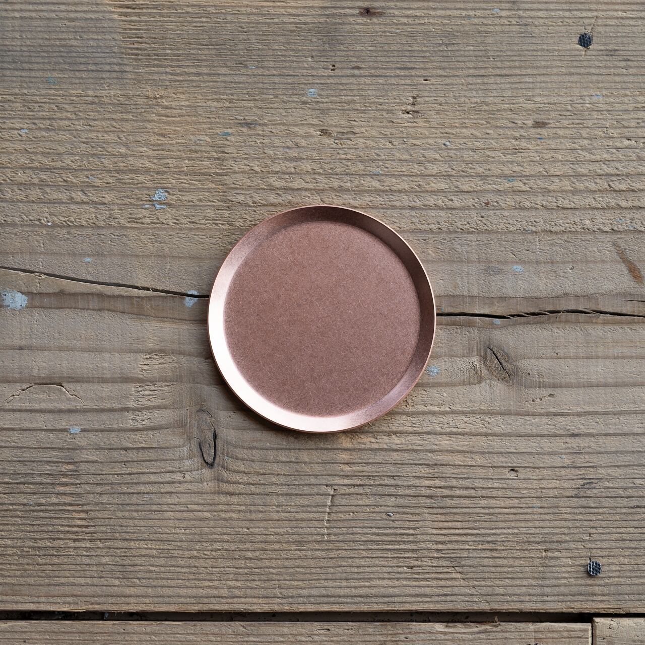 《銅のラウンドトレイ（φ75mm）つや無し｜つや有り》a.278オリジナル_2