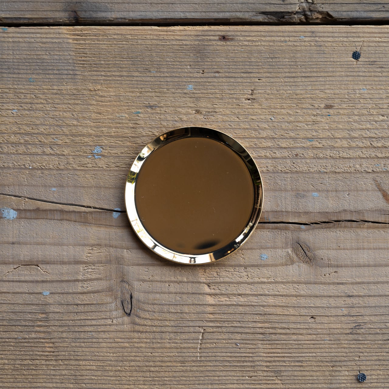 《真鍮のラウンドトレイ（φ75mm）つや無し｜つや有り》a.278オリジナル