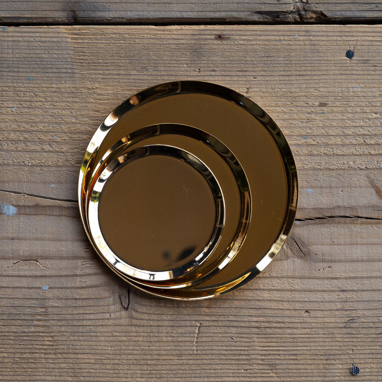 《真鍮のラウンドトレイ（φ120mm）つや無し｜つや有り》a.278オリジナル