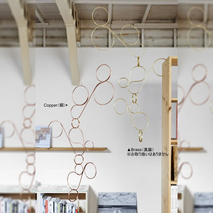 《銅の線材のみで構築されたモビール》throughout Copper（銅）｜tempo