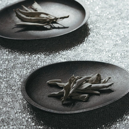 《真鍮鋳物のマルチトレイのブラック仕様》Abalone shell black｜NAGAE+（ナガエプリュス）