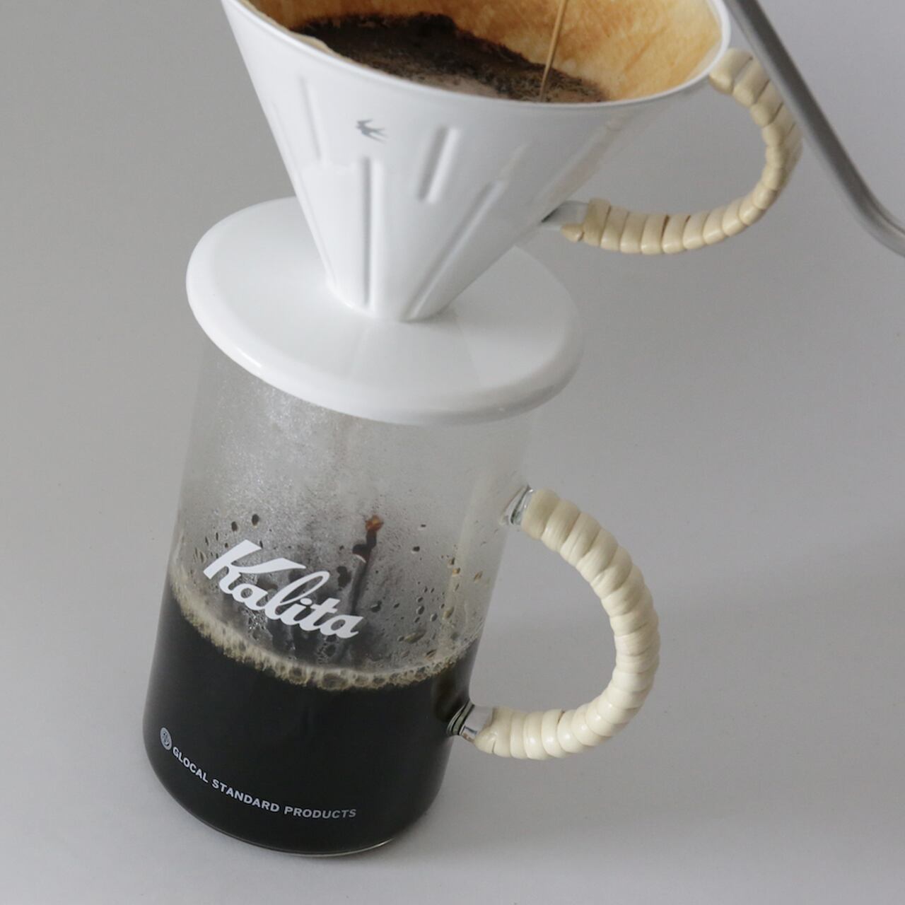 《ラタン巻き持ち手のコーヒーサーバー500ml》GSP Coffee server 500 | GLOCAL STANDARD PRODUCTS