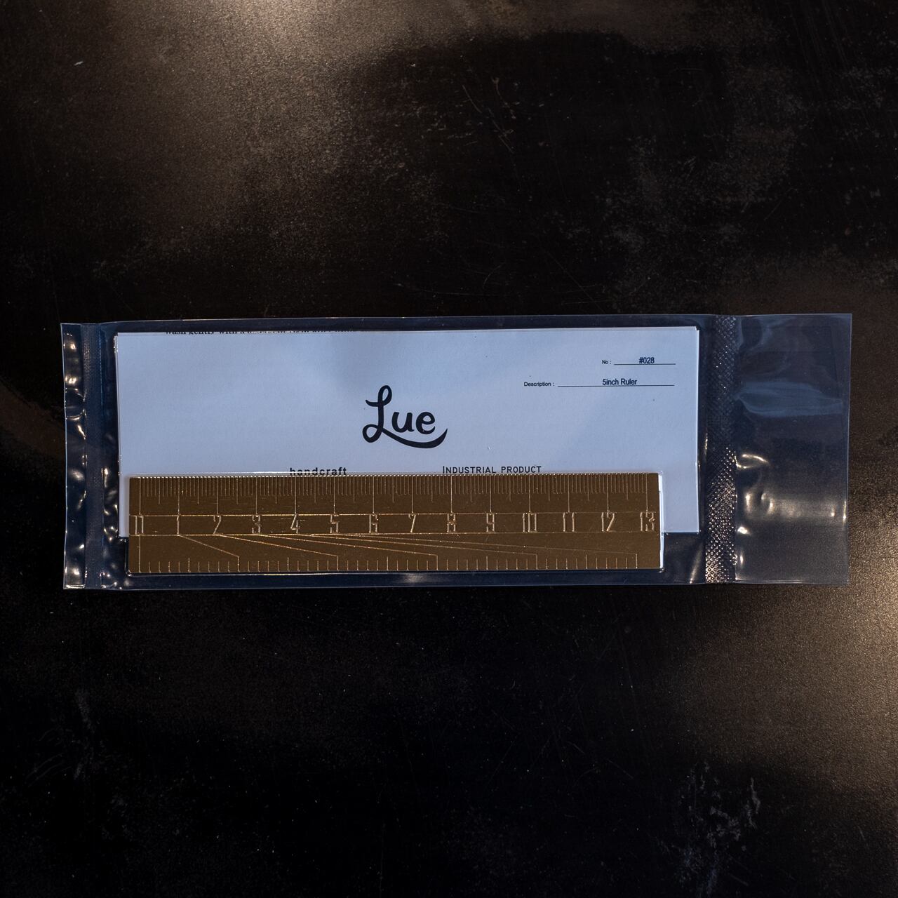 《真鍮の定規130ｍｍ》5inch Ruler | Lue -handcraft