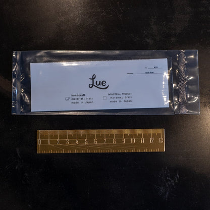 《真鍮の定規100ｍｍ》10cm Ruler | Lue -handcraft