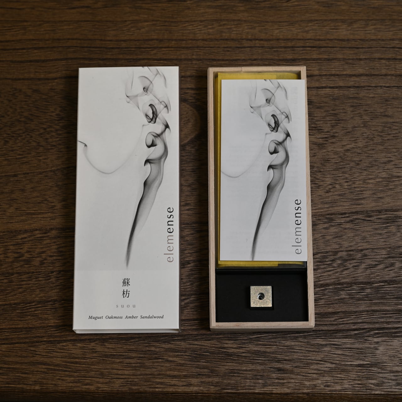 《5つのエレメントから想像を広げた5種類のお香 | 40本入り | 香立てセット》incense | elemense