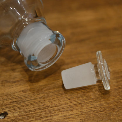 《ガラス蓋の保存瓶 250ml（目盛りなし）》保存瓶硝子栓 250 ブランク| BOROSIL LAB GLASS