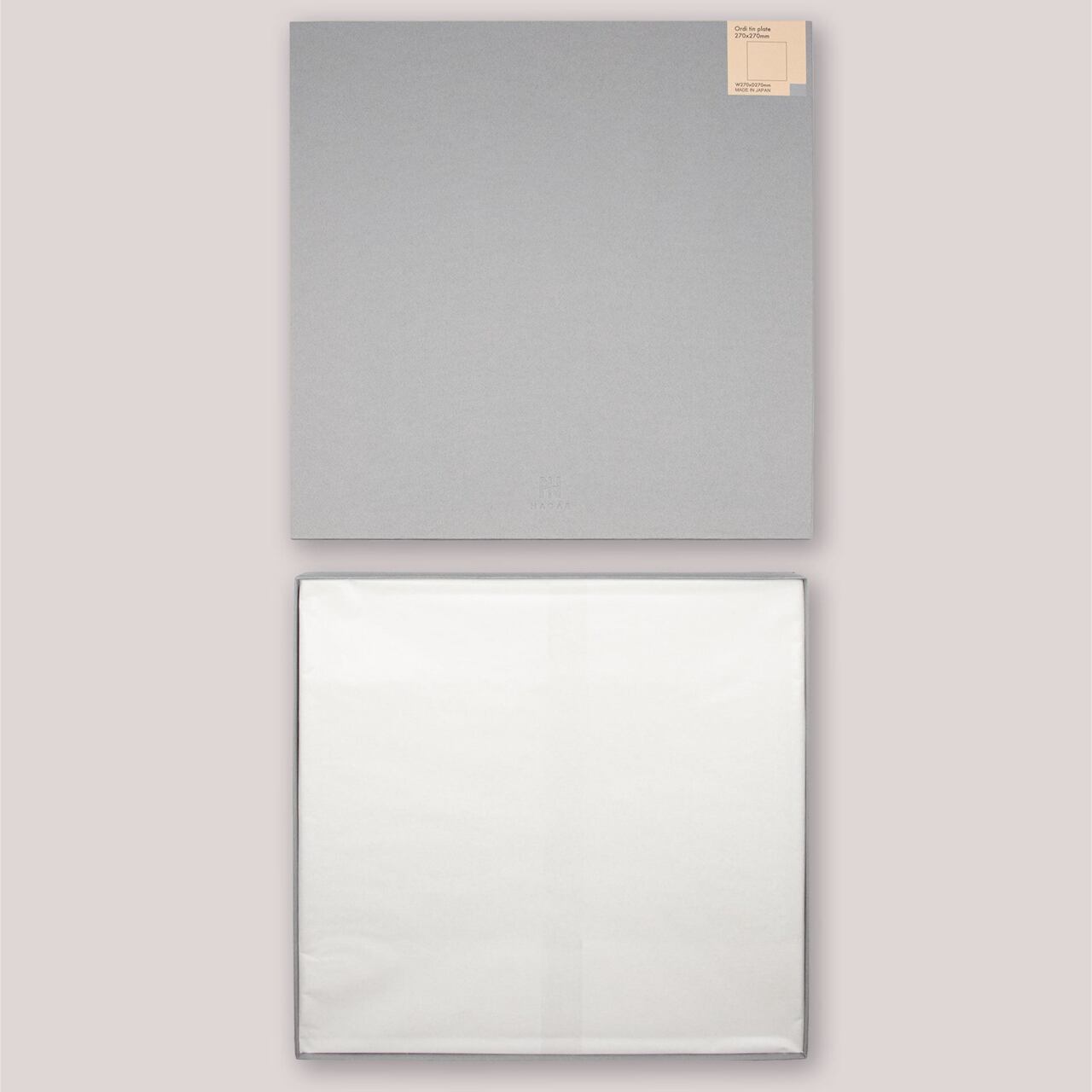《アレンジ自在 錫のプレート 270×270mm》Ordi tin plate | NAGAE+（ナガエプリュス）