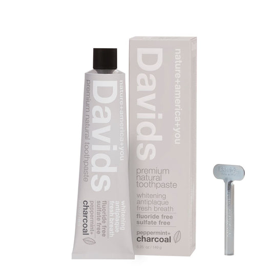 《天然原料ベースのホワイトニング歯磨き粉》ホワイトニングトゥースペースト（チャコール）｜Davids
