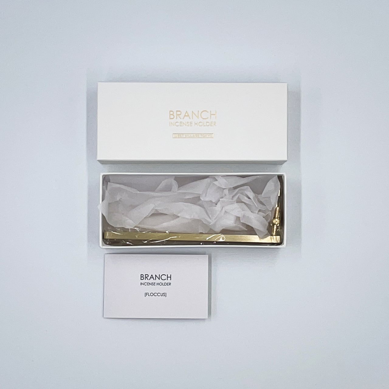 《真鍮のインセンスホルダー》BRANCH INCENSE HOLDER [FLOCCUS / S] | WEST VILLAGE TOKYO