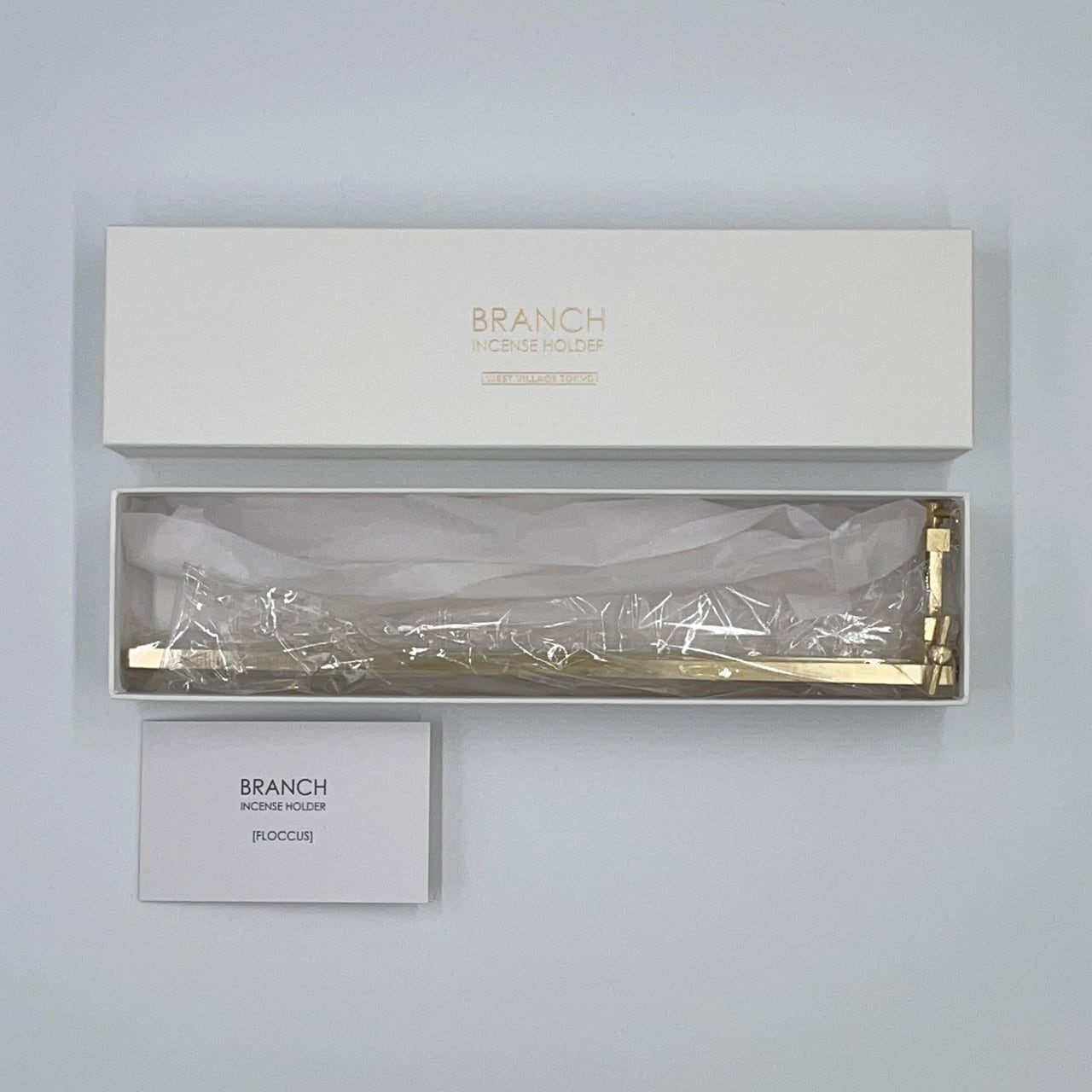 《真鍮のインセンスホルダー》BRANCH INCENSE HOLDER [FLOCCUS / L] | WEST VILLAGE TOKYO