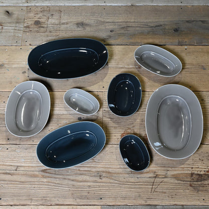 《ちょうどいいオーバルプレート》Oval Plate SS - moon gray | yumiko iihoshi porcelain