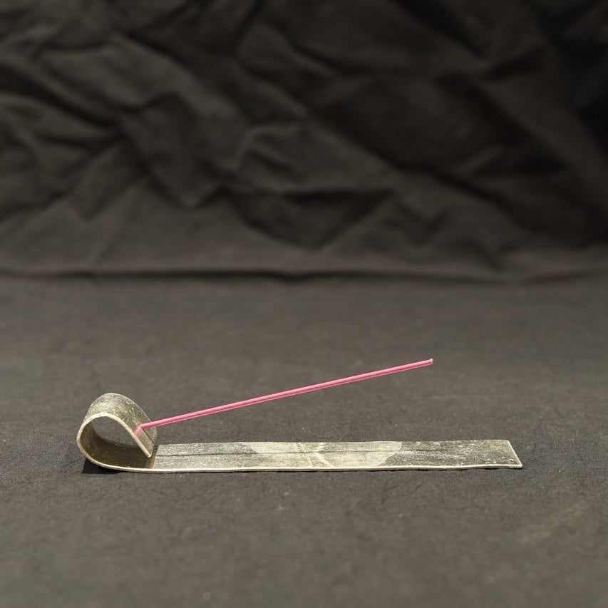 《曲げてアレンジ・錫のインセンスホルダー》a.278オリジナル