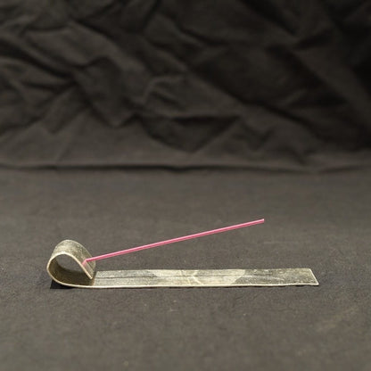 《曲げてアレンジ・錫のインセンスホルダー》a.278オリジナル