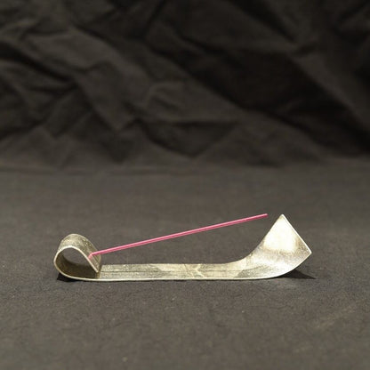 《曲げてアレンジ・錫のインセンスホルダー》a.278オリジナル