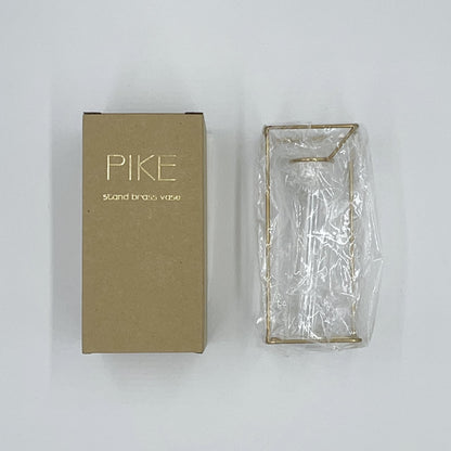 《真鍮フレームとガラス管の一輪挿し》PIKE stand brass vase | WEST VILLAGE TOKYO