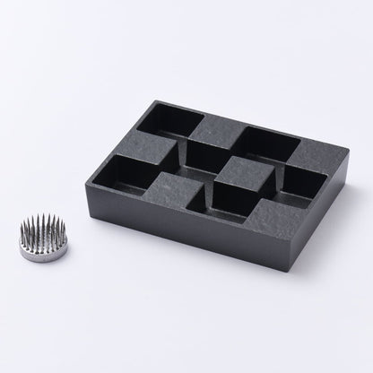 《アルミ鋳物の苔庭・水景色花器》市松庭園花器（本体のみ） | 銀雅堂