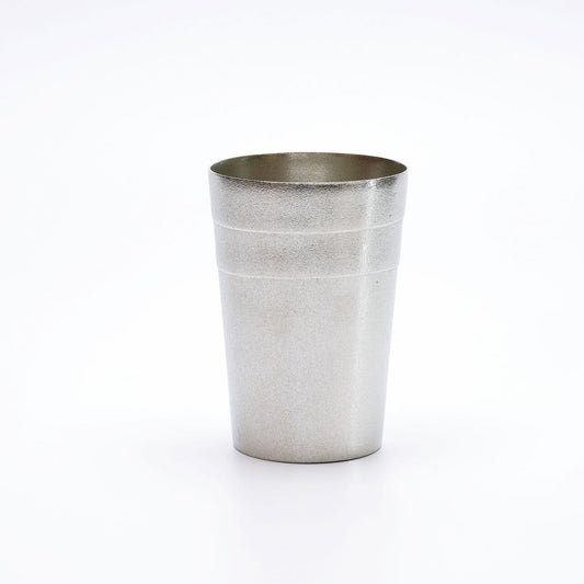 《錫（純度99.99%）の酒器・タンブラー（USパイント：475ml）》静波タンブラーL｜銀雅堂（ぎんがどう）