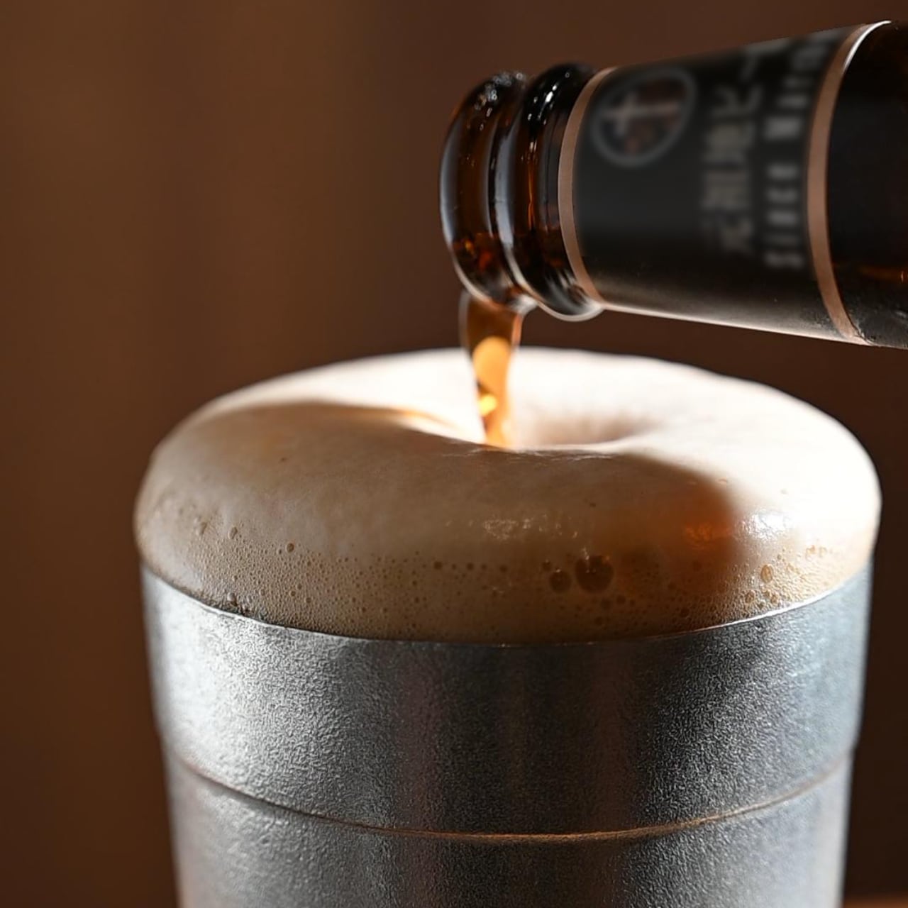 《錫（純度99.99%）の酒器・タンブラー（USパイント：475ml）》静波タンブラーL｜銀雅堂（ぎんがどう）