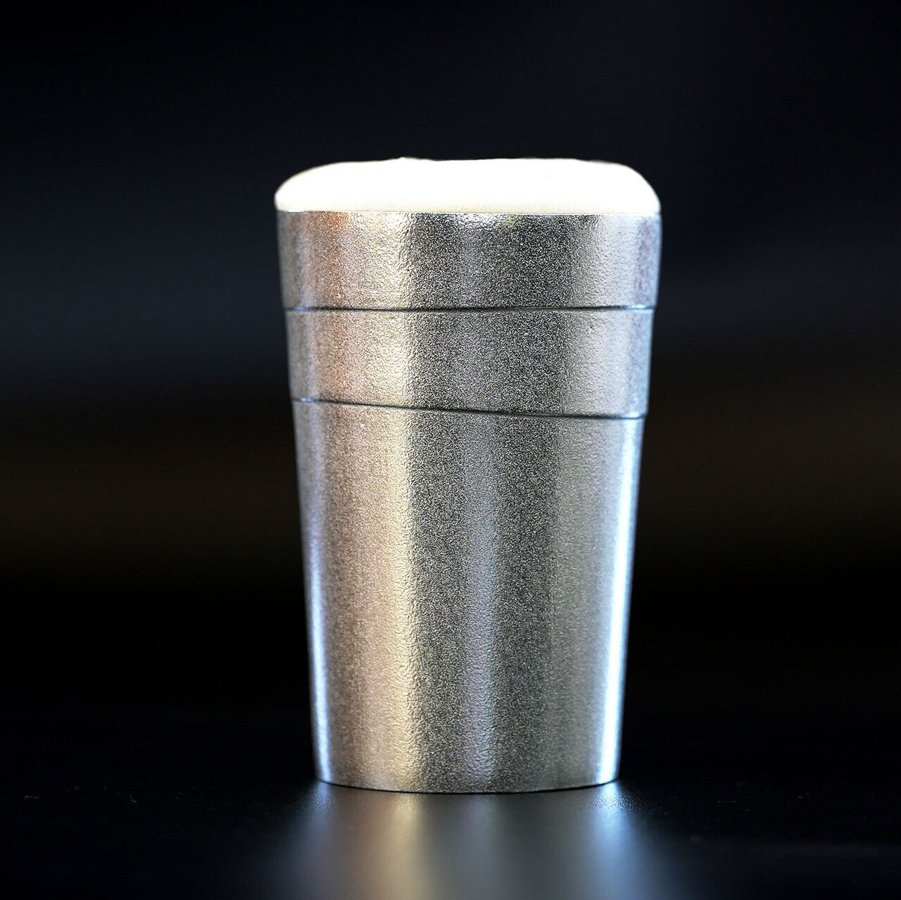 《錫（純度99.99%）の酒器・タンブラー（USパイント：475ml）》静波タンブラーL｜銀雅堂（ぎんがどう）